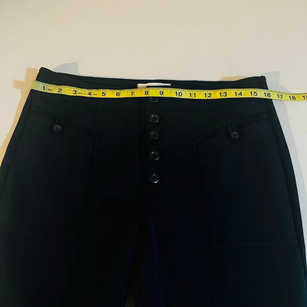 Anthropologie Bryson High Rise Pants Size 10 Navy - Picture 7 of 11